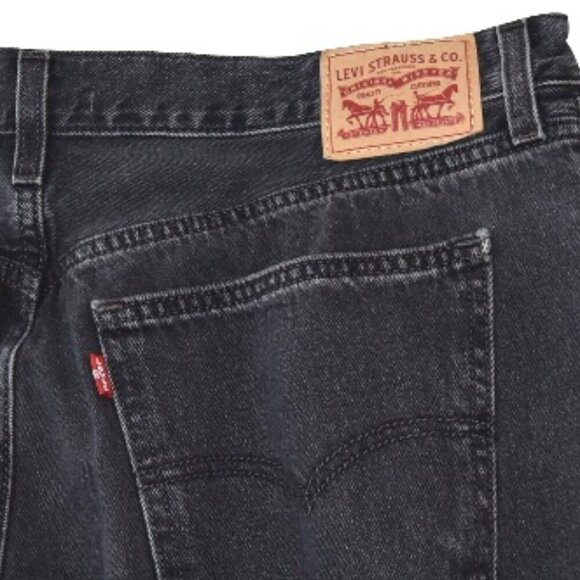 Levi’s Low Pro Straight Jeans 31 Faded Black Y2K Minimalist Grunge - Picture 3 of 8